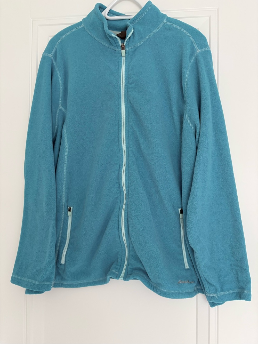 Eddie Bauer Women’s Teal Blue Full-Zip Fleece Jacket. 3X